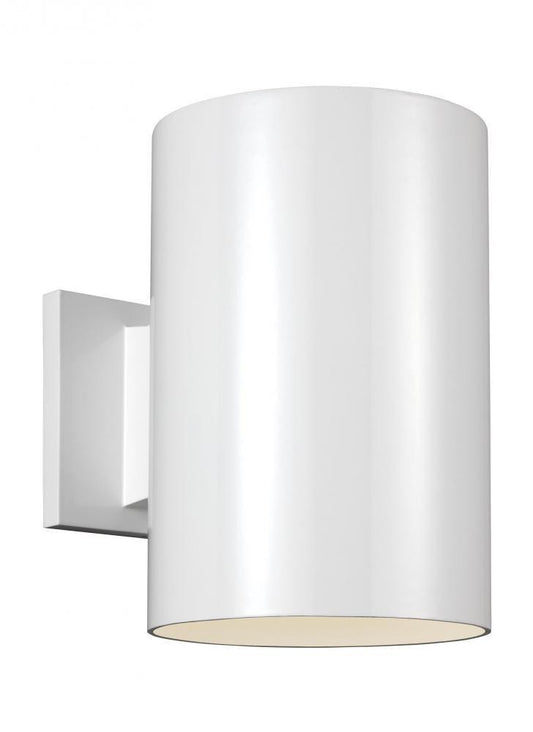 Visual Comfort Studio Outdoor Cylinders Large Outdoor LED Wall Lantern White