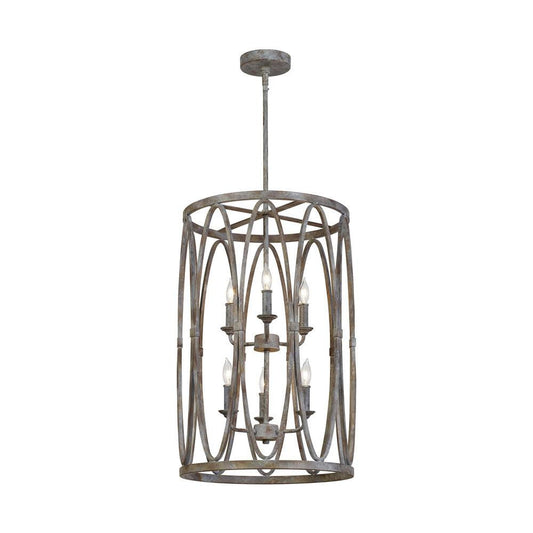 Visual Comfort Studio Patrice 6 Light Tall Lantern Deep Abyss