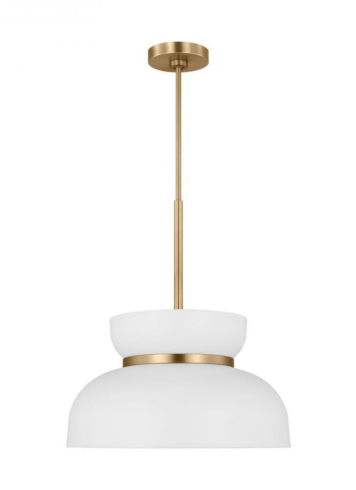 Visual Comfort Studio Pemberton Medium Pendant Matte White