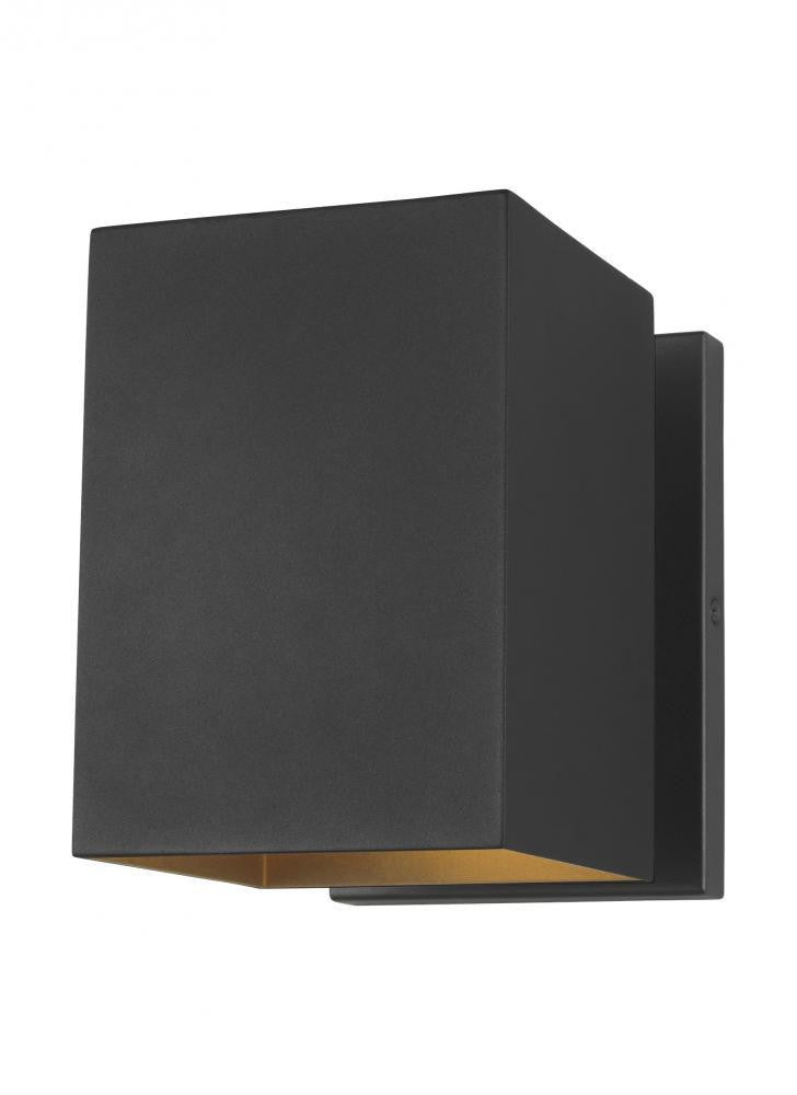 Visual Comfort Studio Pohl Small Outdoor Wall Lantern Black