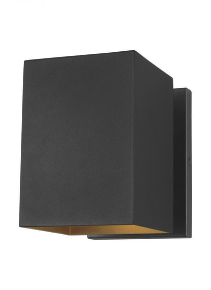 Visual Comfort Studio Pohl Small Outdoor LED Wall Lantern Black