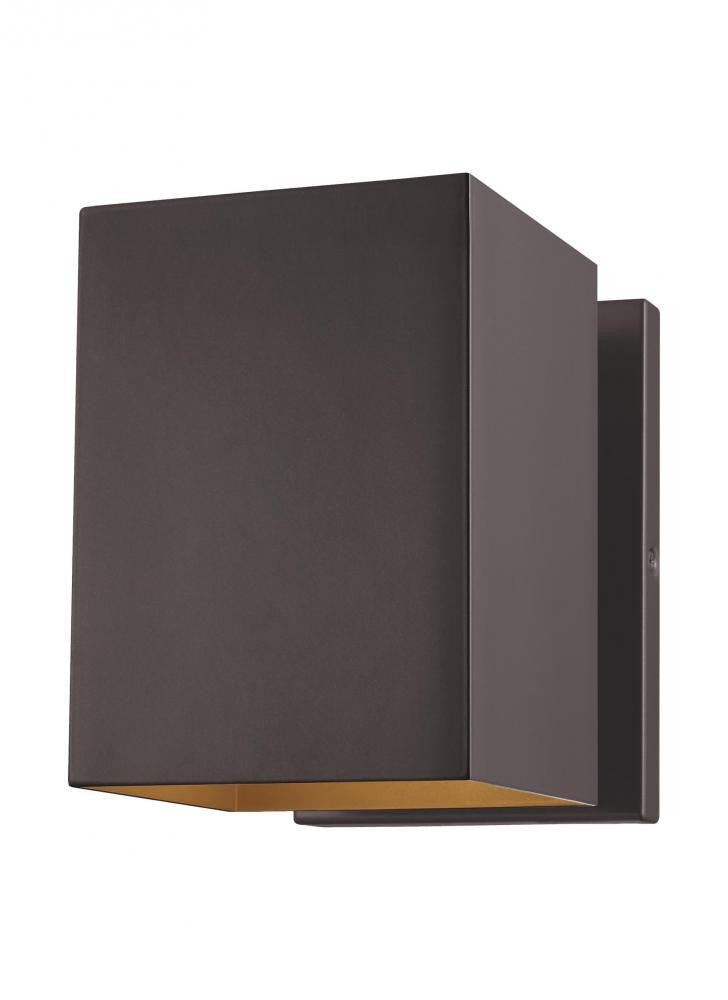 Visual Comfort Studio Pohl Small Outdoor LED Wall Lantern Bronze