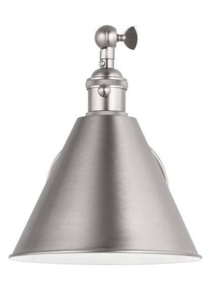 Salem Single-Arm Wall Sconce - Brushed Nickel