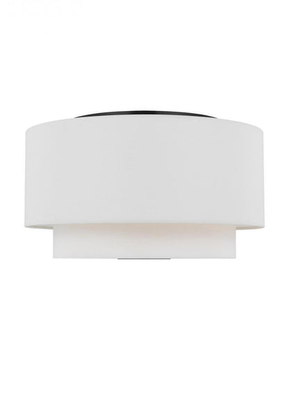 Visual Comfort Studio Sawyer 3 Light Flush Mount Midnight Black