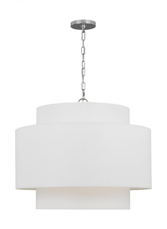 Visual Comfort Studio Sawyer 3 Light Pendant Polished Nickel