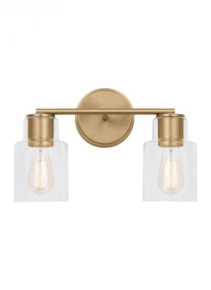 Visual Comfort Studio Sayward 2 Light Bath Wall Sconce Satin Brass