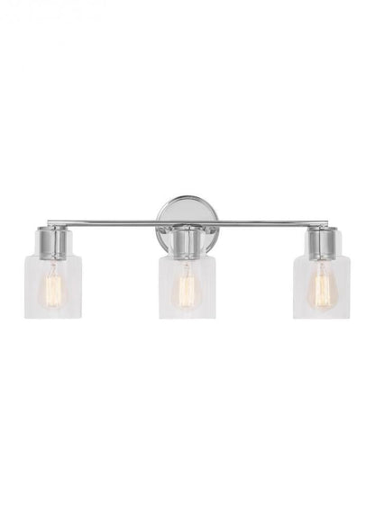 Visual Comfort Studio Sayward 3 Light Bath Wall Sconce Chrome
