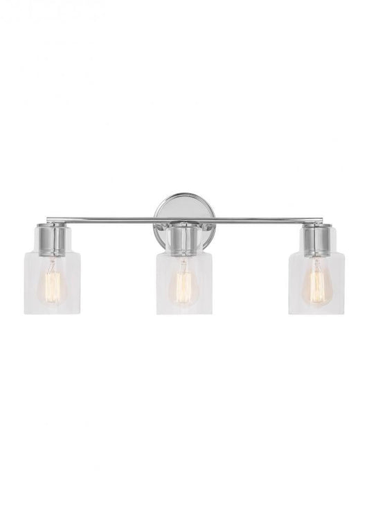 Visual Comfort Studio Sayward 3 Light Bath Wall Sconce Chrome