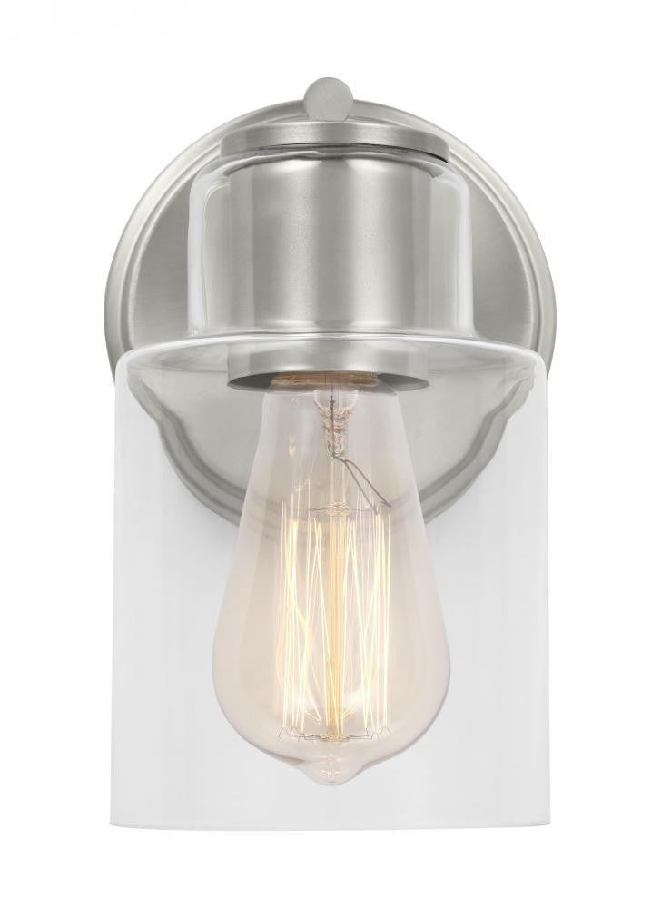 Visual Comfort Studio Sayward Small Wall Sconce Brushed Steel