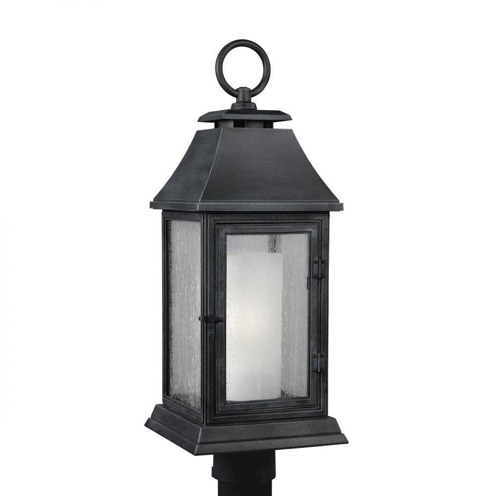 Visual Comfort Studio Shepherd Post Lantern Dark Weathered Zinc