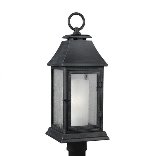 Visual Comfort Studio Shepherd Post Lantern Dark Weathered Zinc
