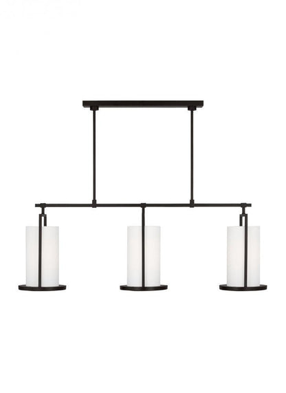 Visual Comfort Studio Sherwood Large Linear Chandelier Aged Iron