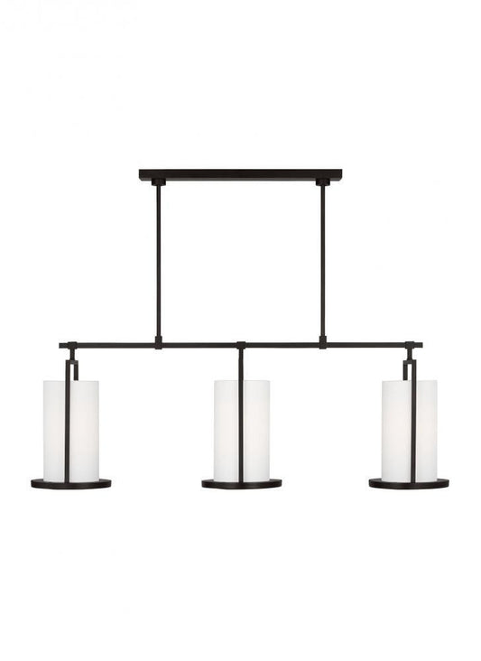 Visual Comfort Studio Sherwood Large Linear Chandelier Aged Iron