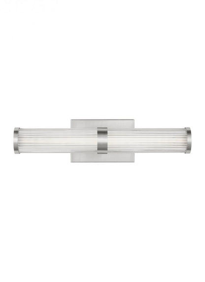 Visual Comfort Studio Syden Small LED Bath Wall Sconce Brushed Nickel