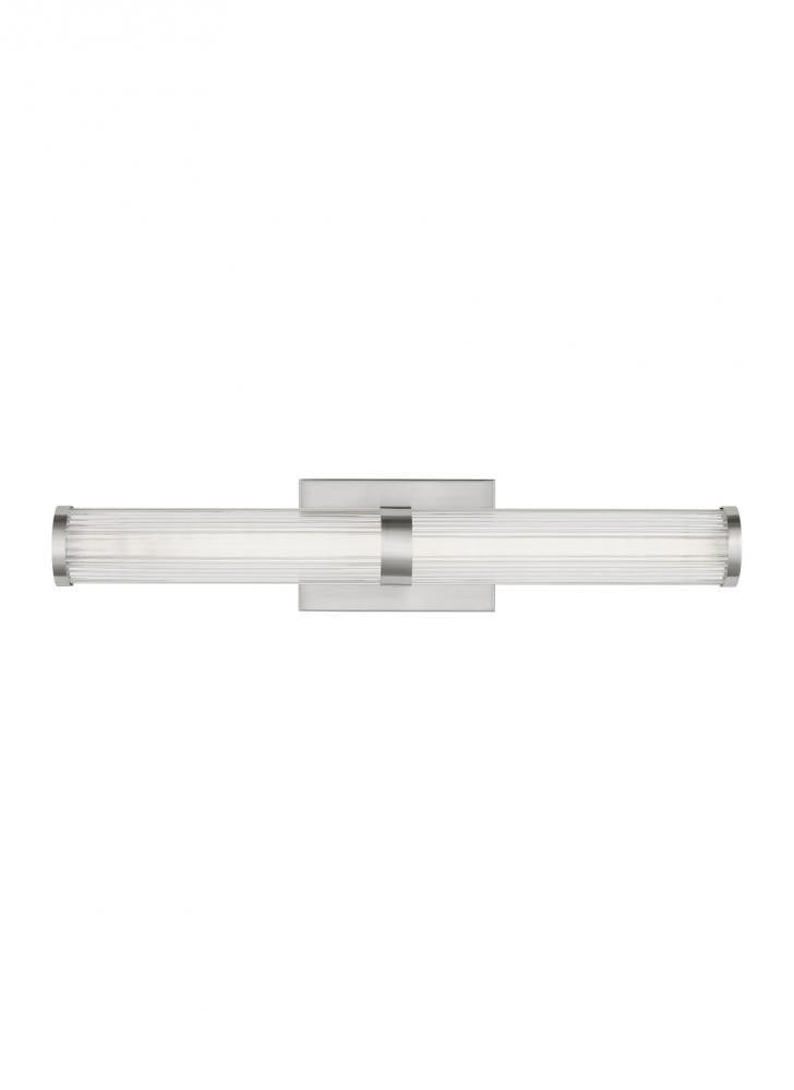 Visual Comfort Studio Syden Medium LED Bath Wall Sconce Brushed Nickel