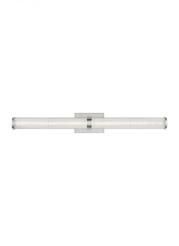 Visual Comfort Studio Syden Large LED Bath Wall Sconce Brushed Nickel