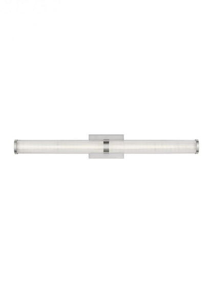 Visual Comfort Studio Syden Large LED Bath Wall Sconce Brushed Nickel