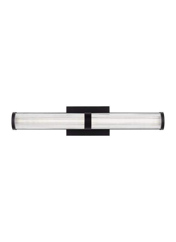 Visual Comfort Studio Syden Medium LED Bath Wall Sconce Midnight Black