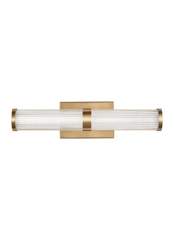 Visual Comfort Studio Syden Small LED Bath Wall Sconce Satin Brass