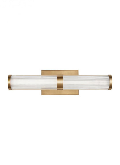 Visual Comfort Studio Syden Small LED Bath Wall Sconce Satin Brass
