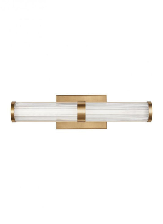 Visual Comfort Studio Syden Small LED Bath Wall Sconce Satin Brass