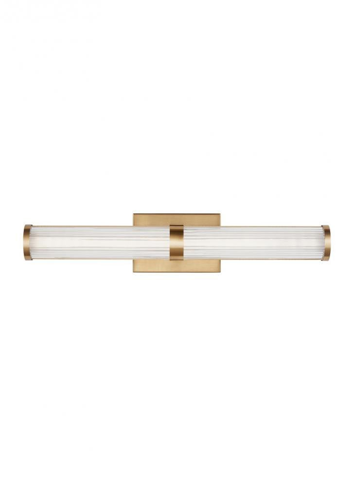 Visual Comfort Studio Syden Medium LED Bath Wall Sconce Satin Brass