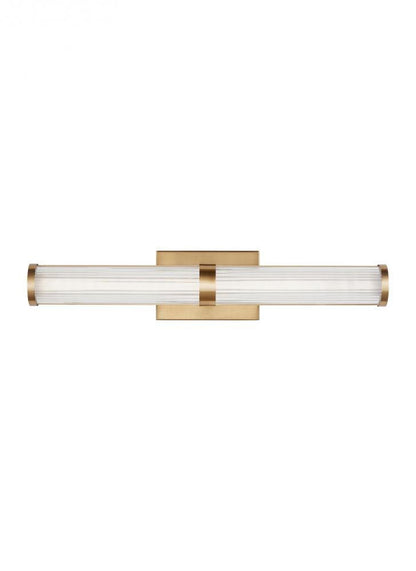 Visual Comfort Studio Syden Medium LED Bath Wall Sconce Satin Brass