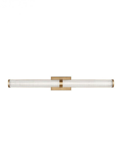 Visual Comfort Studio Syden Large LED Bath Wall Sconce Satin Brass