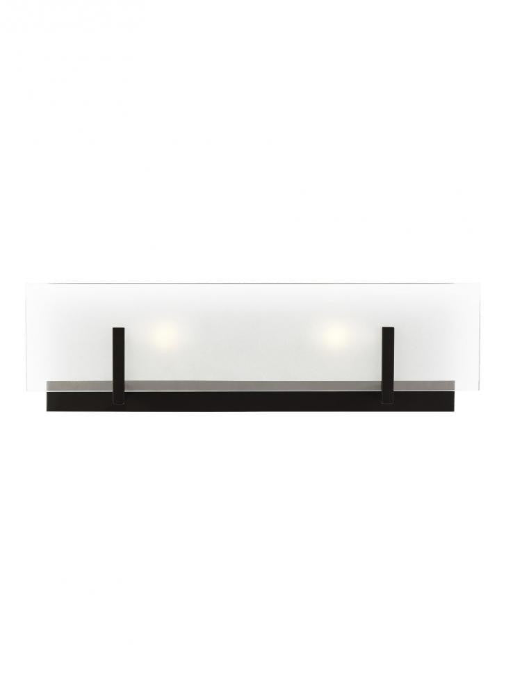Visual Comfort Studio Syll 2 Light LED Bath Wall Sconce Midnight Black