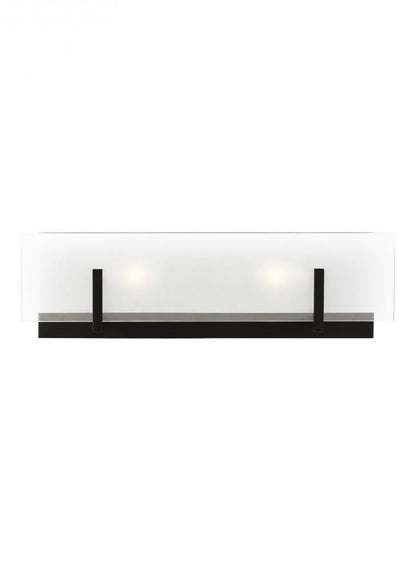 Visual Comfort Studio Syll 2 Light LED Bath Wall Sconce Midnight Black