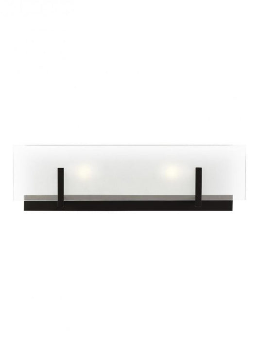 Visual Comfort Studio Syll 2 Light LED Bath Wall Sconce Midnight Black