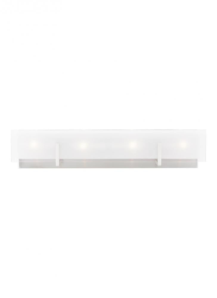 Visual Comfort Studio Syll 4 Light Bath Wall Sconce Brushed Nickel