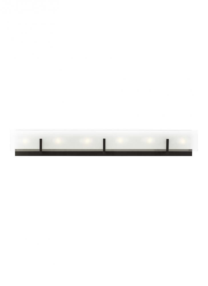 Visual Comfort Studio Syll 6 Light Bath Wall Sconce Midnight Black