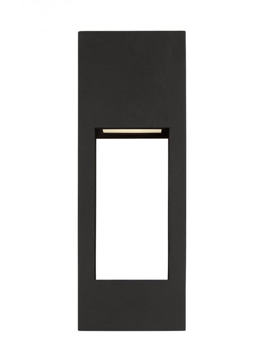 Visual Comfort Studio Testa 2 Light Medium Outdoor LED Wall Lantern Black