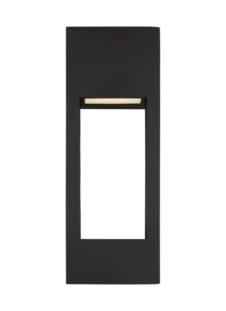Visual Comfort Studio Testa 2 Light Large Outdoor LED Wall Lantern Black