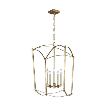 Visual Comfort Studio Thayer 5 Light Large Lantern Antique Gild