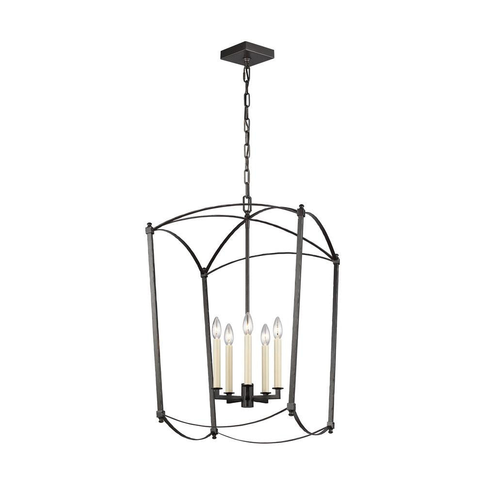 Visual Comfort Studio Thayer 5 Light Large Lantern Smith Steel