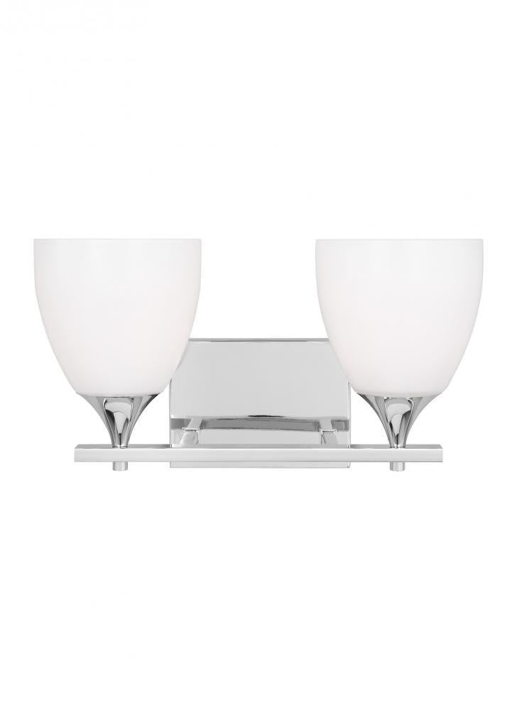 Visual Comfort Studio Toffino 2 Light Vanity Light Chrome