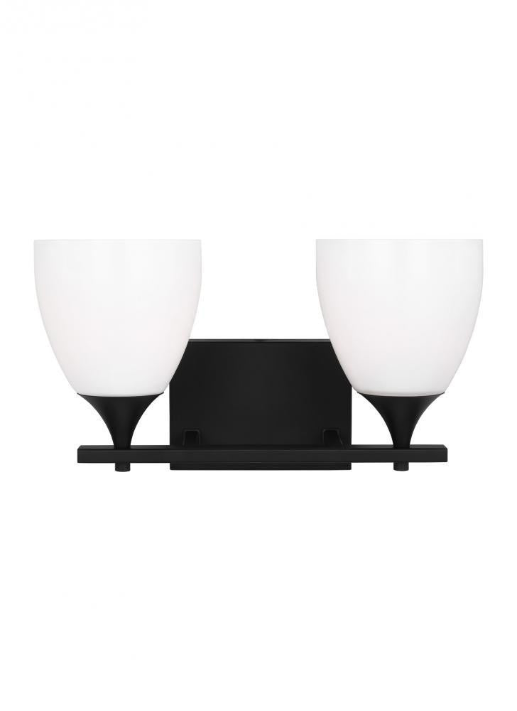 Visual Comfort Studio Toffino 2 Light Vanity Light Midnight Black