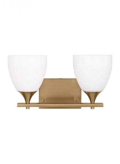 Visual Comfort Studio Toffino 2 Light Vanity Light Satin Brass