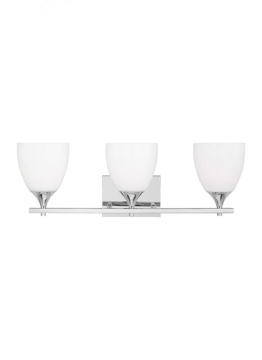 Visual Comfort Studio Toffino 3 Light Vanity Light Chrome