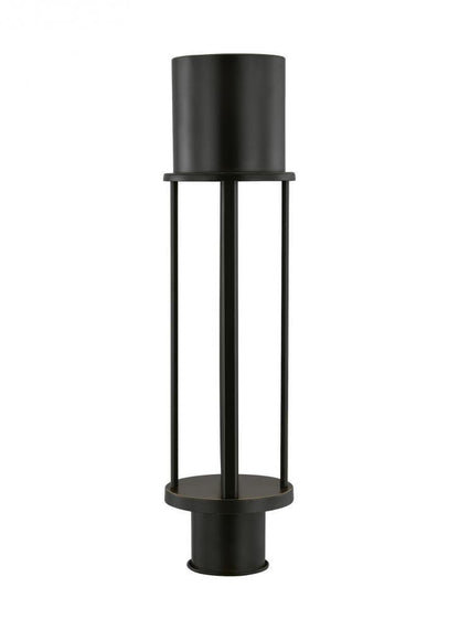 Visual Comfort Studio Union LED Outdoor Post Lantern Antique Bronze