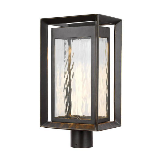 Visual Comfort Studio Urbandale Large LED Post Lantern Antique Bronze