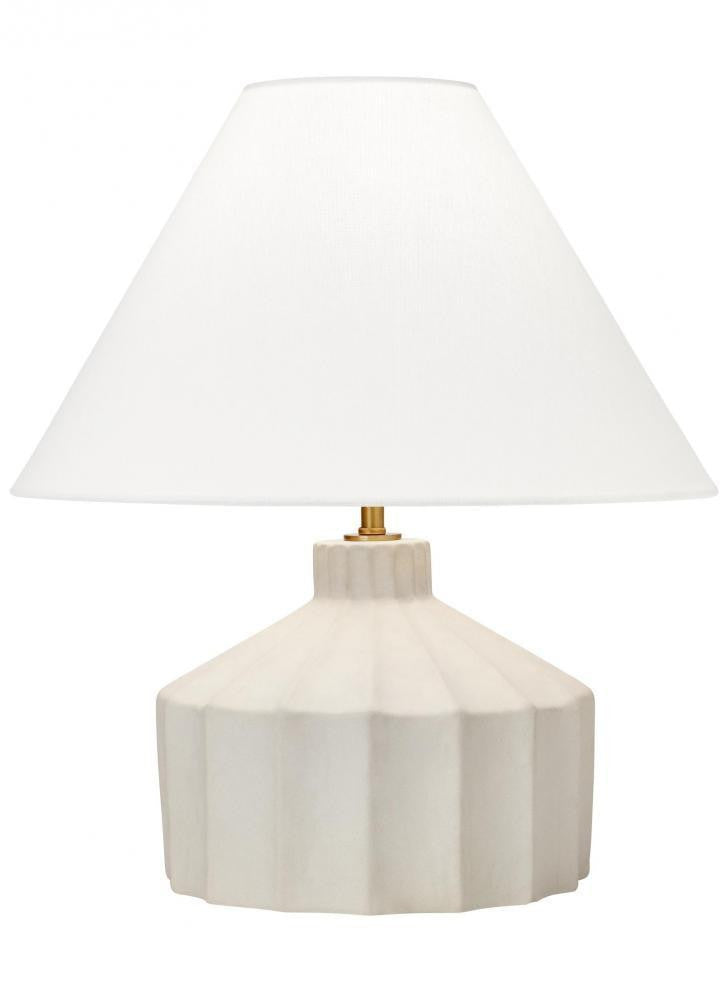 Visual Comfort Studio Veneto Small LED Table Lamp Matte Concrete