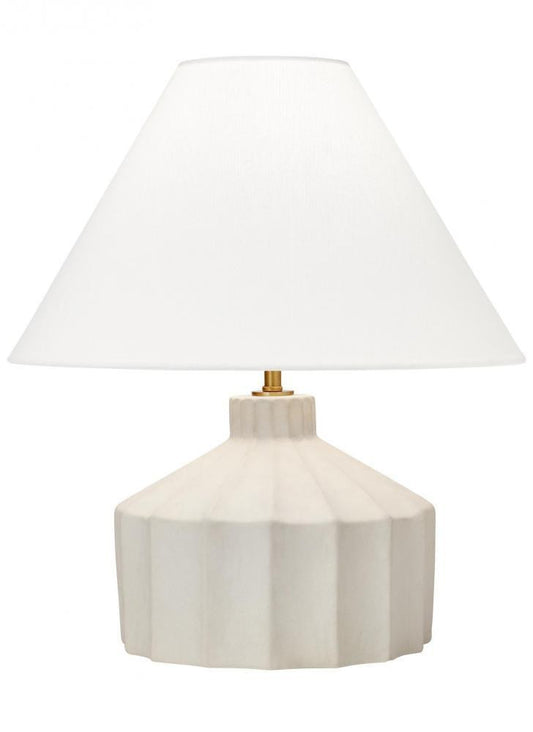 Visual Comfort Studio Veneto Small LED Table Lamp Matte Concrete