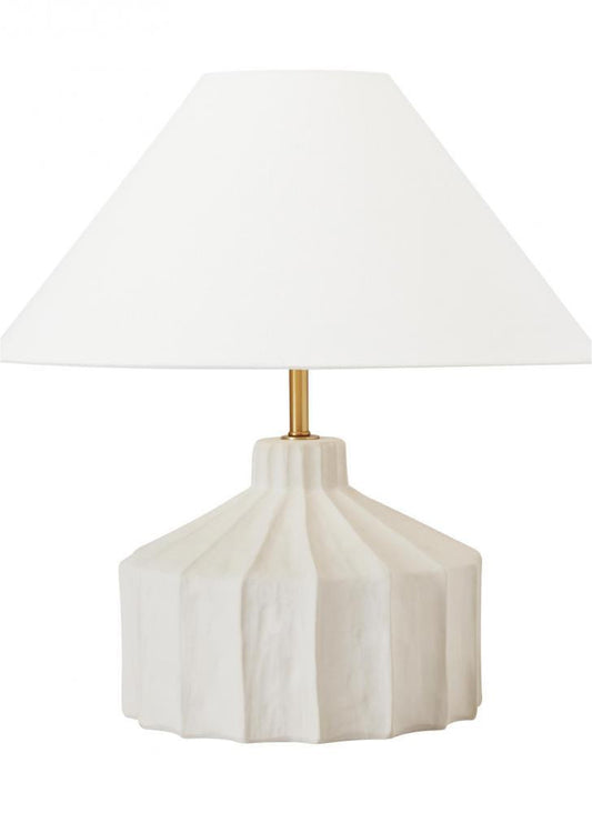 Visual Comfort Studio Veneto Medium LED Table Lamp Matte Concrete