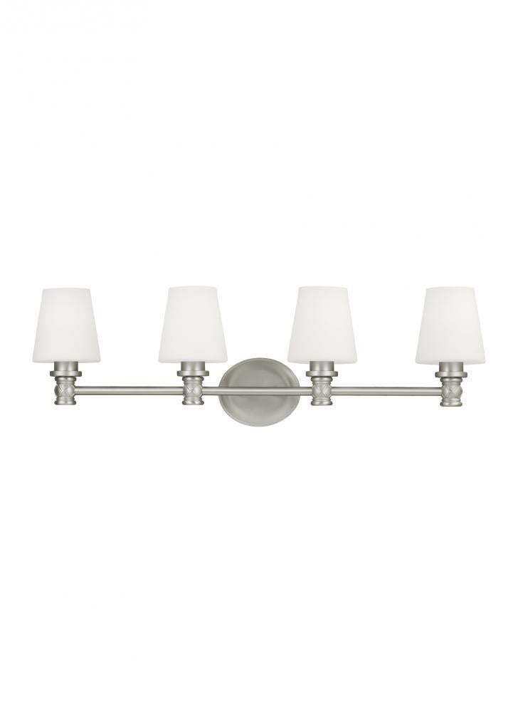 Visual Comfort Studio Xavierre 4 Light Vanity Light Satin Nickel