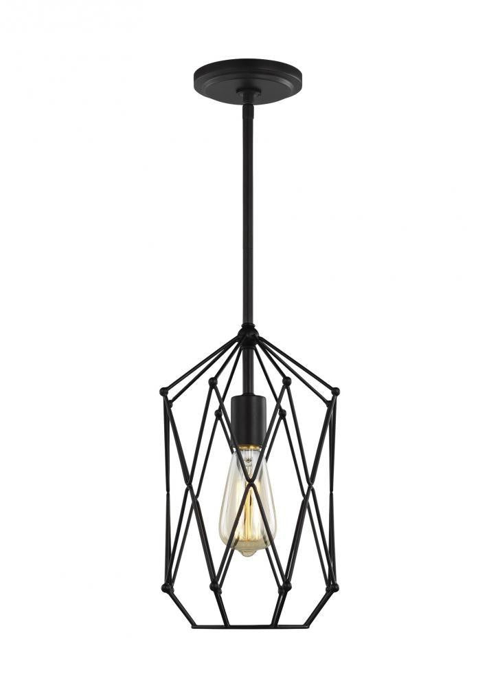 Visual Comfort Studio Zarra Small Lantern Midnight Black