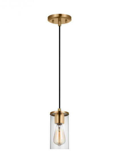 Visual Comfort Studio Zire Mini Pendant Satin Brass