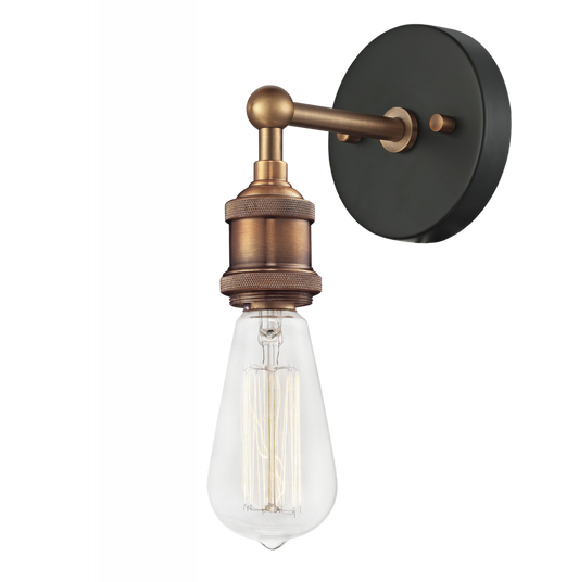 Matteo Lighting Bulstrodes Workshop 7-in Wall Sconce Aged Brass